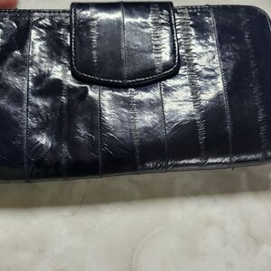 Womens Black Leather Wallet